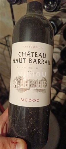 Bordeaux Médoc Cru Bourgeois Château Haut Barrail 2016