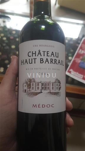 Burdeos Médoc Cru Bourgeois Château Haut Barrail 2016