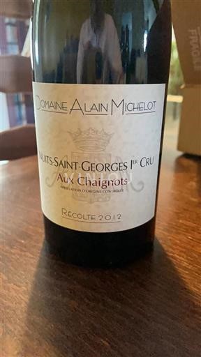 Burgundy Nuits-Saint-Georges Premier Cru Domaine Alain Michelot Aux Chaignots 2012