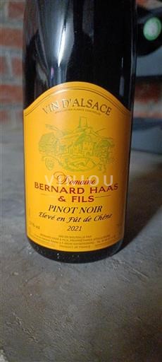 Alsazia Domaine Bernard Haas & Fils Pinot Noir Élevé en Fût de Chêne 2021