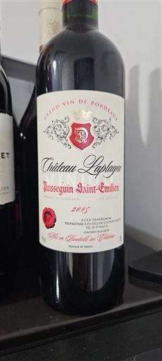 Bordeaux Puisseguin-saint-émilion Château La Plagne 2015