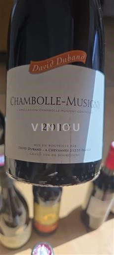 Borgoña Chambolle-Musigny David Duband 2017