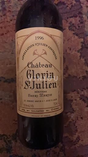 Bordeaux Saint-Julien Grand Cru Château Gloria 1996