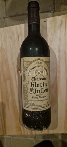 Burdeos Saint-Julien Château Gloria 2000