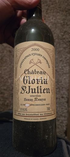 Bordeaux Saint-Julien Château Gloria 2000