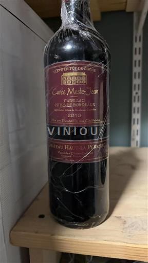 Bordeaux Cadillac-côtes-de-bordeaux Château Haut La Pereyre Meste-Jean 2010