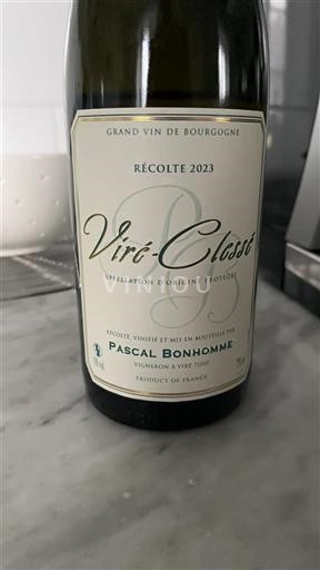 Bourgogne Viré-clessé Pascal Bonhomme 2023