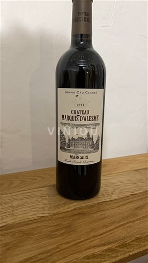 Bordeaux Margaux Grand Cru Château Marquis Alesme 2014