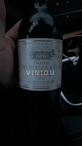 Bordeaux Graves Château Des Moulins À Vent 2001