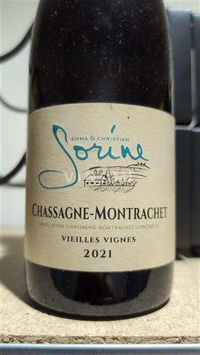 Borgonha Chassagne-Montrachet Emma & Christian Sorine Vieilles Vignes 2021