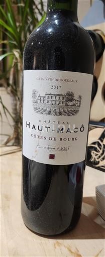 Burdeos Côtes-de-bourg Château Hautmaco 2017