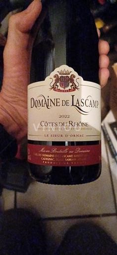 Rona dolina Côtes-du-Rhône Domaine Lascamp Le Sieur d'Ornac 2022