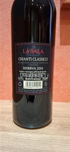 Toscana Chianti Classico La Sala Riserva 2016