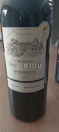 Bordeaux Château Franc Couplet 2018