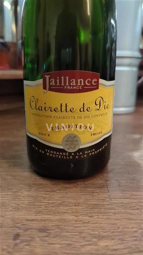 Vin Blanc doux Tradition Jaillance Non millésimé France Vallée du Rhône Clairette-de-die AOC