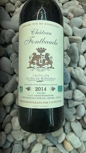 Burdeos Castillon-costas-de-burdeos Château Fontbaude 2014