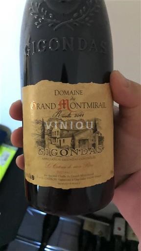 Rhônen laakso Gigondas Domaine Grand Montmirail L Coteau de mon Père 2011
