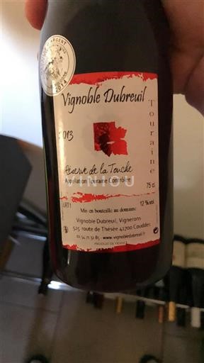 Loirevallei Touraine Vignoble Dubreuil Réserve de la Touche 2013