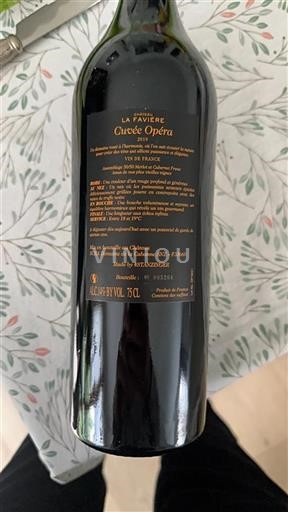Bordeaux Château La Favière Opéra 2019