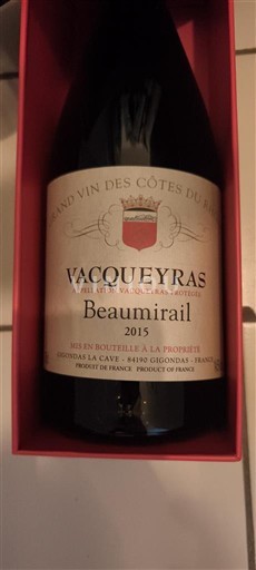 Valle del Rodano Vacqueyras Beaumirail 2015