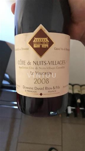Burgundy Côte de Nuits Villages Domaine Daniel Rion & Fils Le Vaucrain 2008