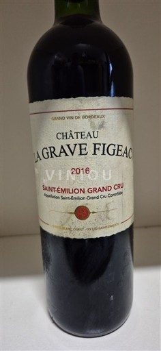 Bordeaux Saint-Émilion Grand Cru Grand Cru Château La Grave Figeac 2016