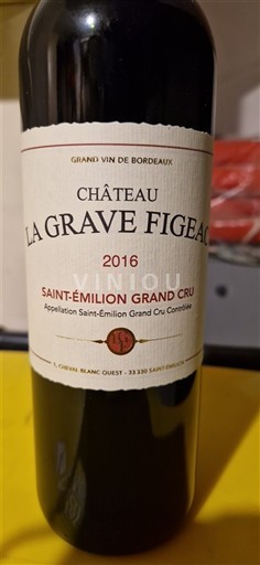 Bordeaux Saint-Émilion Grand Cru Grand Cru Château La Grave Figeac 2016