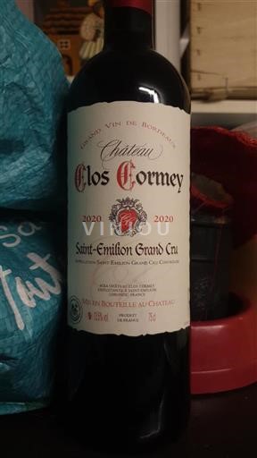 Bordéus Saint-Émilion Grand Cru Château Clos Cormey 2020