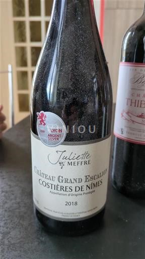 Valle del Rodano Costières di Nîmes Château Grand Escalion 2018