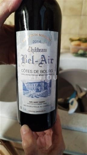 Bordeaux Côtes-de-bourg Château Belair 2014