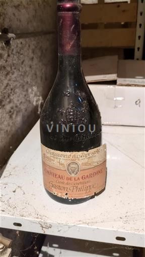 Vale do Ródano Châteauneuf-du-Pape Château La Gardine des Générations Gaston Philippe 1996