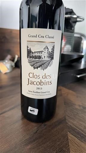 Burdeos Saint-Émilion Grand Cru Clos Des Jacobins 2013