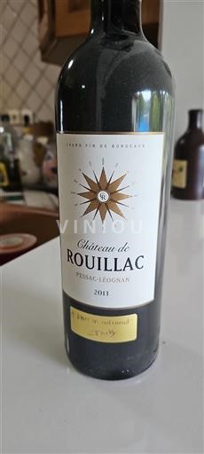 Bordeaux Pessac-Léognan Château Rouillac 2013