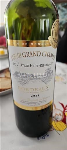 Bordeaux Château Haut-rieuflarget Fleur Grand Champs 2021
