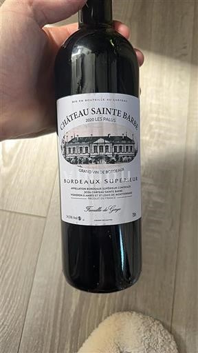 Bordéus Bordeaux Superior Château Sainte Barbe Les Palus 2020