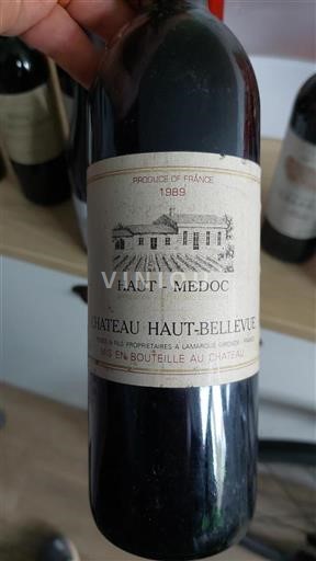 Burdeos Haut-Médoc Château Haut Bellevue 1989