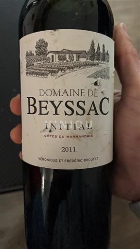 Sudoeste Côtes del Marmandés Domaine Beyssac Initial 2011