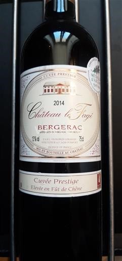 Jihozápad Bergerac Château Le Fagé Prestige 2014