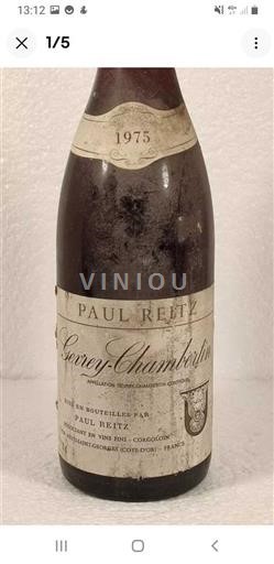 Borgogna Gevrey-Chambertin Paul Reitz 1975