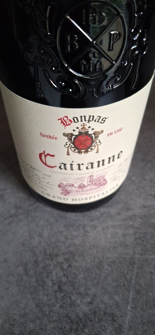 Rhônedalen Cairanne Bonpas Grand Hospitalier 2023