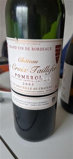 Bordeaux Pomerol Château La Croix Taillefer 2005