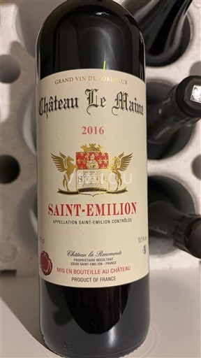 Burdeos Saint-Émilion Château Le Maine 2016