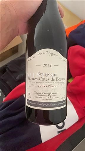 Bourgogne Hautes Côtes de Beaune Valérie & Philippe Jeannot Vieilles Vignes 2012