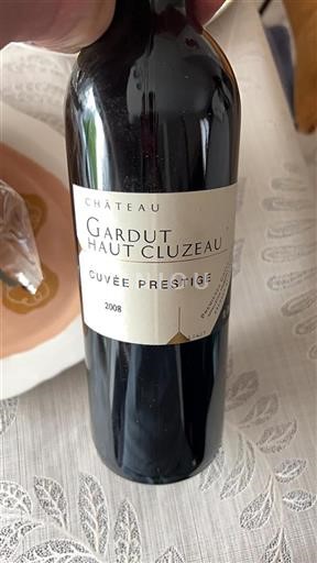 Bordéus Lussac-Saint-Émilion Château Gardut Haut Cluzeau Prestige 2008