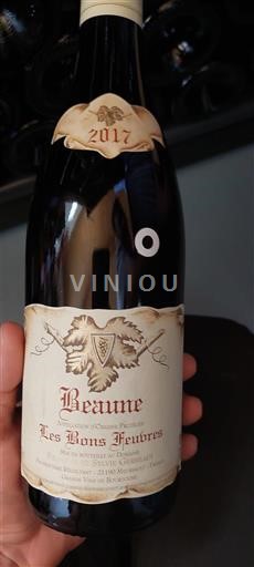 Bourgogne Beaune Franck Et Sylvie Gerbeaut Les Bons Feubres 2017