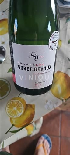 Champaña Champán Soretdevaux Tradition Sin añada