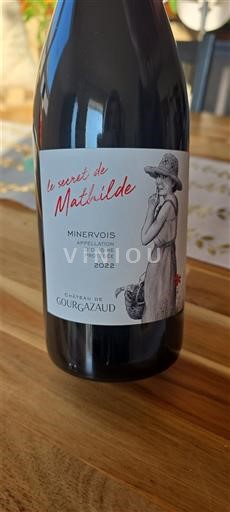 Languedoc Minervois Château Gourgazaud Le secret de Mathilde 2022