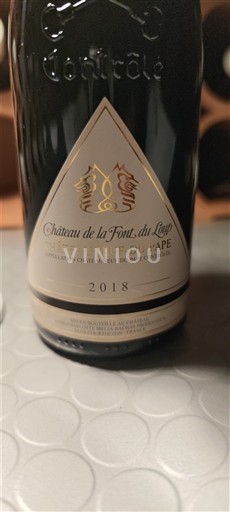 Rhônen laakso Châteauneuf-du-Pape Château La Font Du Loup 2018
