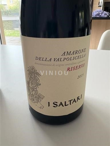 Vénétie Amarone della Valpolicella I Saltari Riserva 2015