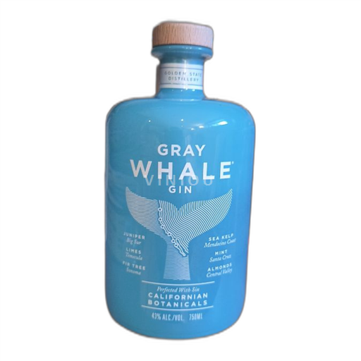 Gin London Dry Gin Gray Whale  Californian Botanicals 3a USA Californie